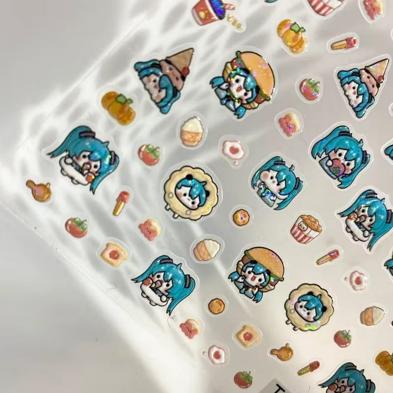 HATSUNEMIKU Nagelaufkleber, Glänzend, Unisex - Bild 2