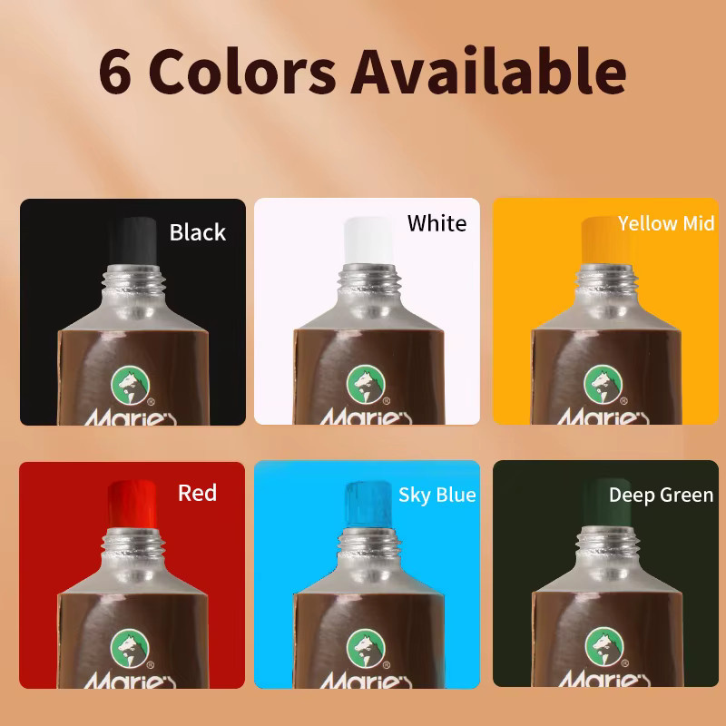 Marie's Druckgrafikfarben Set, 6 Farben in Multicolour, ölbasierte Druckfarbe für Linoleumblöcke, Papier, Holz und Wand, 50 ml pro Farbe - Bild 3