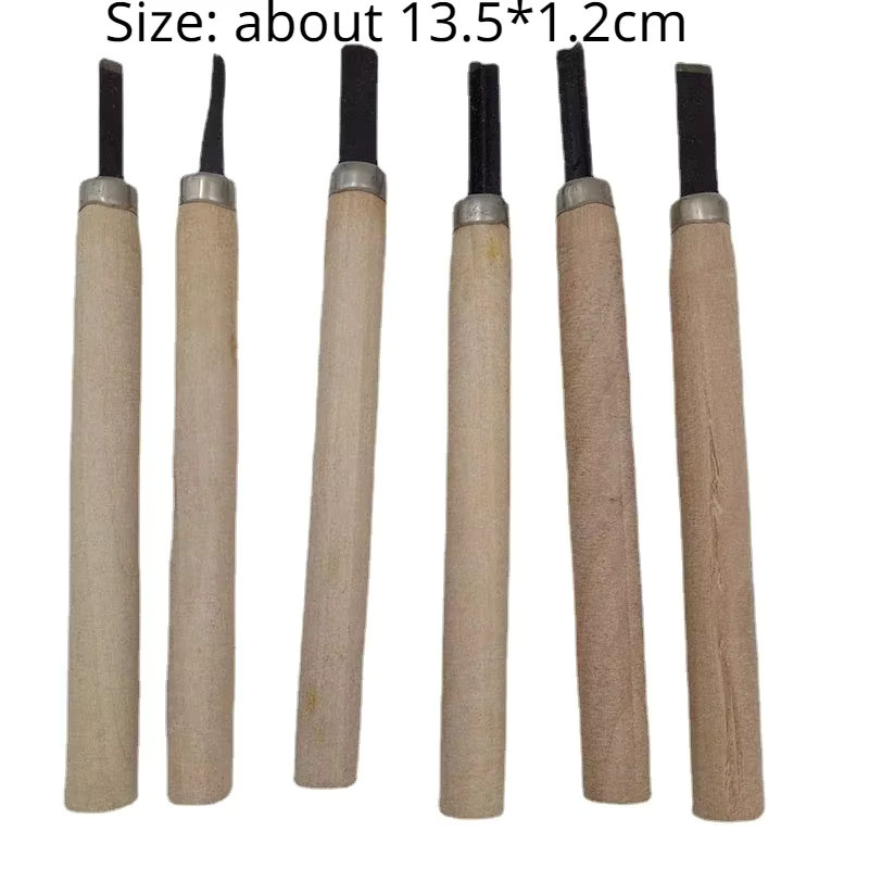 6-teiliges Reparaturmesser-Set zum Trimmen von Holz- und Gipsformen in Multicolor - Bild 2