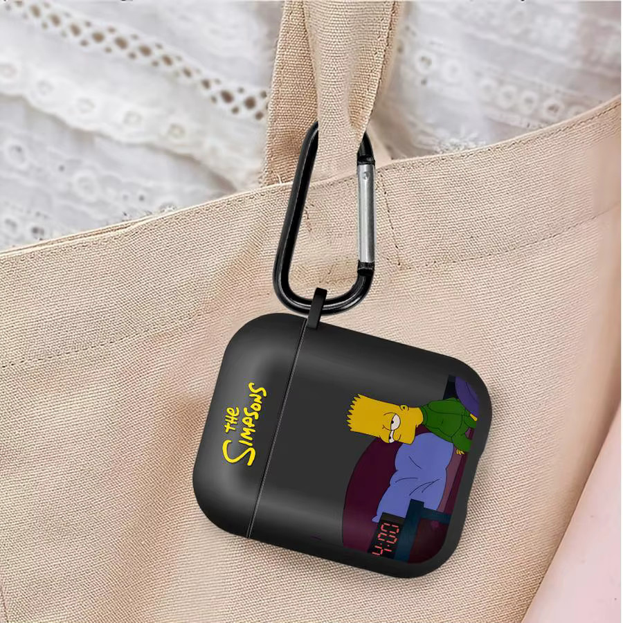 Schutzhülle im Simpsons Design für Apple AirPods Pro und AirPods 3, Farbe: Schwarz - Bild 2