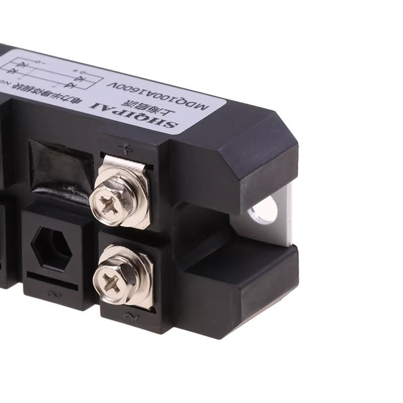 MDQ 1-Phasen-Brückengleichrichter Diode im schwarzen Metallgehäuse, 100 A, 1600 V - Bild 2