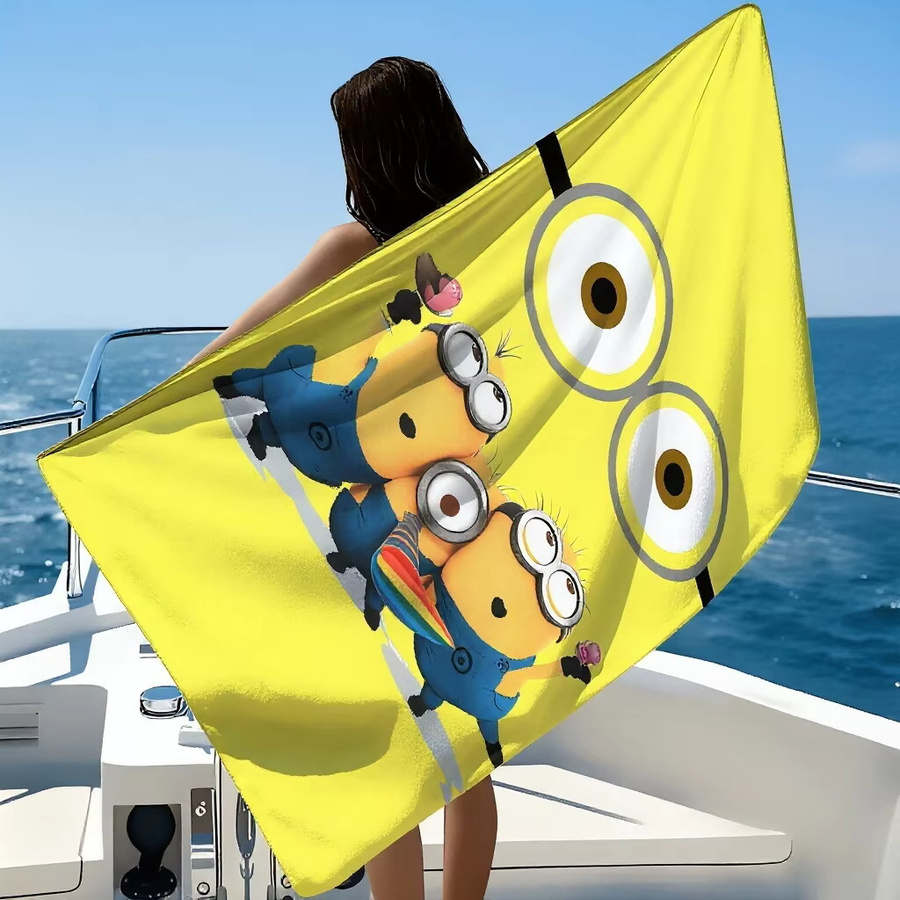 Potdemiel Minions Mikrofaser-Strandtuch in Gelb, schnell trocknend und saugfähig, B/H: 60 x 40 cm - Bild 3