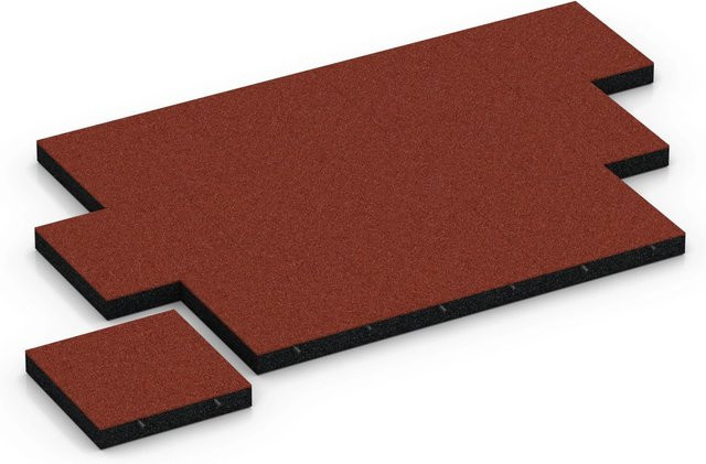 WARCO Fallschutzplatte in Ziegelrot, B/T/H: 50 x 50 x 8 cm - Bild 1