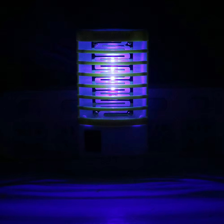 Elektrische Moskito-Insektenfalle als LED-Nachtlampe mit EU-Stecker in Weiß und Grün - Bild 2