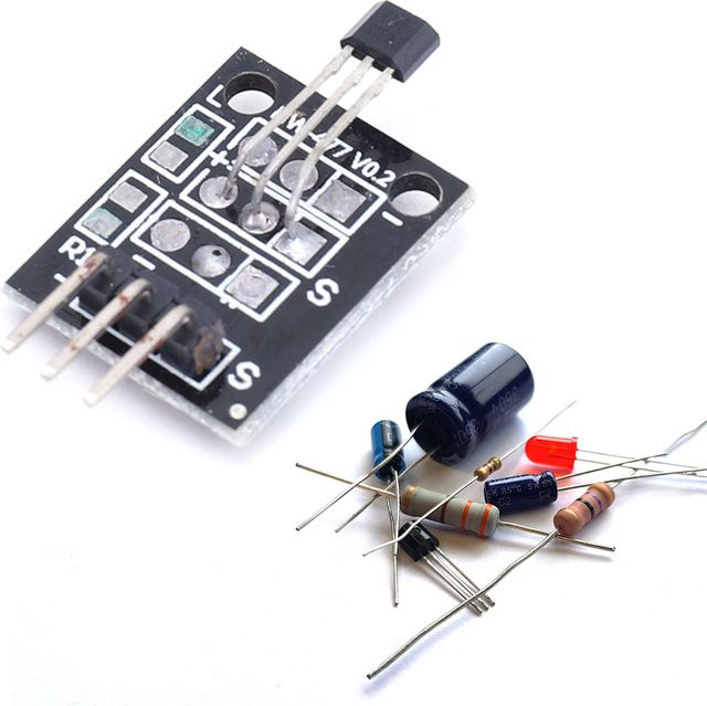 KY-003 Hall-Effekt-Sensor Modul A3144 Standard-Magnetschalter-Sensor für Arduino in Schwarz - Bild 1