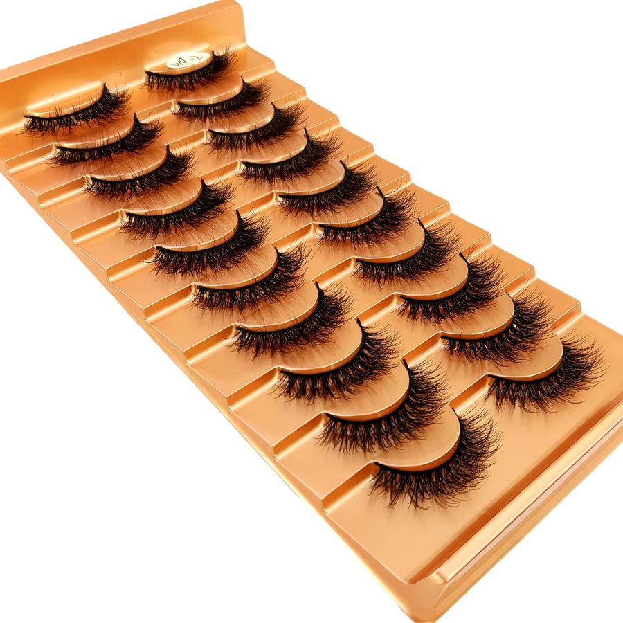 AMSDCN Künstliche Wimpern, 3D Wispy, Natürlich, Unisex - Bild 3