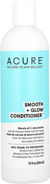 ACURE Smooth + Glow Spülung, 354 ml, für normales Haar, Panthenol - Bild 1