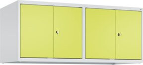 C+P Aufsatzschrank Classic PLUS mit 4 Abteilen und Zylinderschloss, B/T/H: 50 x 120 x 50 cm, Lichtgrau - Bild 1