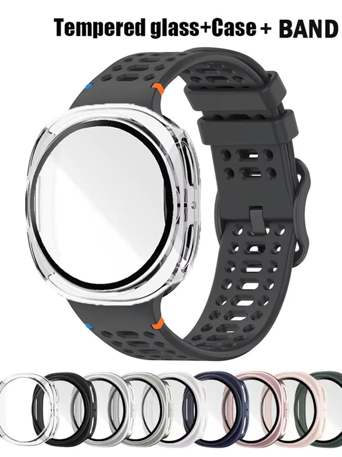 Samsung Galaxy Watch 8 Armband, Silikon, Schwarz - Bild 1