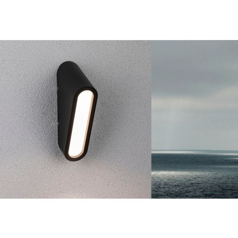 Paulmann LED Hauswandleuchte aus Aluminium in Grau für Garten und Außenbereich, B/T/H: 6,4 x 6,4 x 24,2 cm - Bild 2