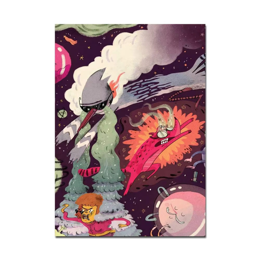 Regular Show Vintage Poster Whitepaper-Druck Kawaii Kunstwerk für deine Raumdekoration, Mehrfarbig, B/H: 10 x 15 cm - Bild 7