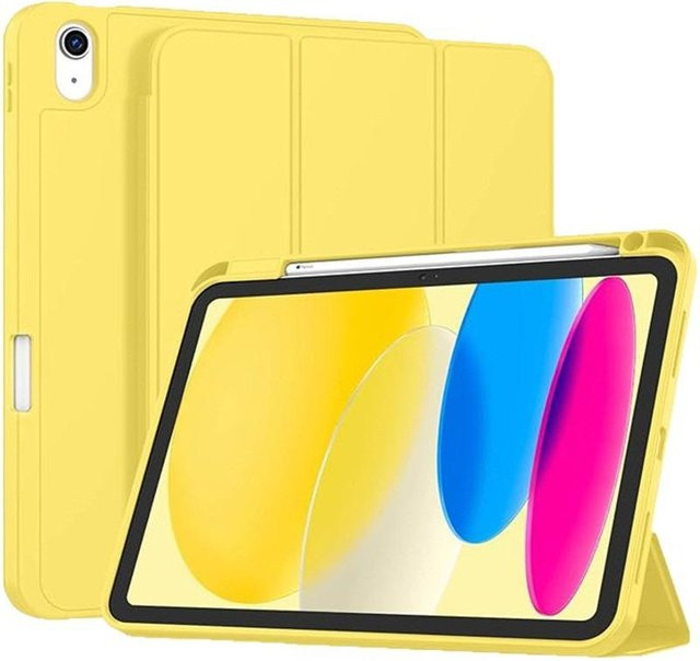 Apple iPad Hülle mit Stifthalter in Gelb für iPad Pro, Air und iPad Modelle - Bild 1
