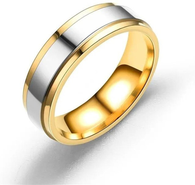 YIRAN Partnerringe Edelstahl, Bicolor, Unisex - Bild 1