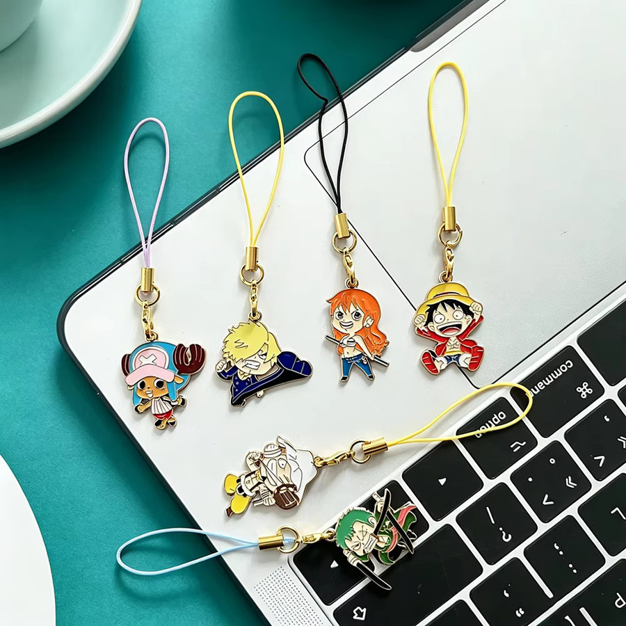 Bandai 6er-Set Anime-Anhänger, Emaille, One Piece - Bild 2
