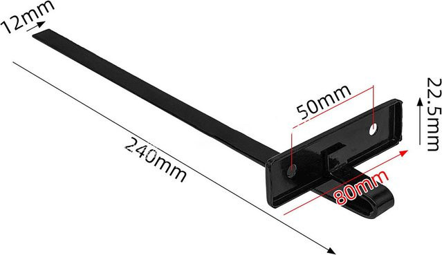 DAZZLEEX Rip-Zaun mit Skala und Linealführung für 7 Zoll elektrische Kreissägen, Schwarz - Bild 1
