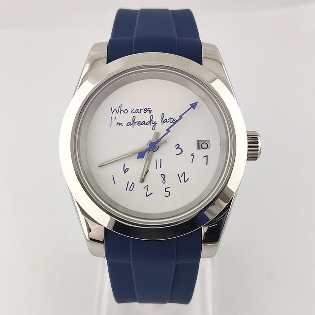 OUMASHI Armbanduhr, Automatik, Edelstahl, Blau, 39 mm, Herren - Bild 1