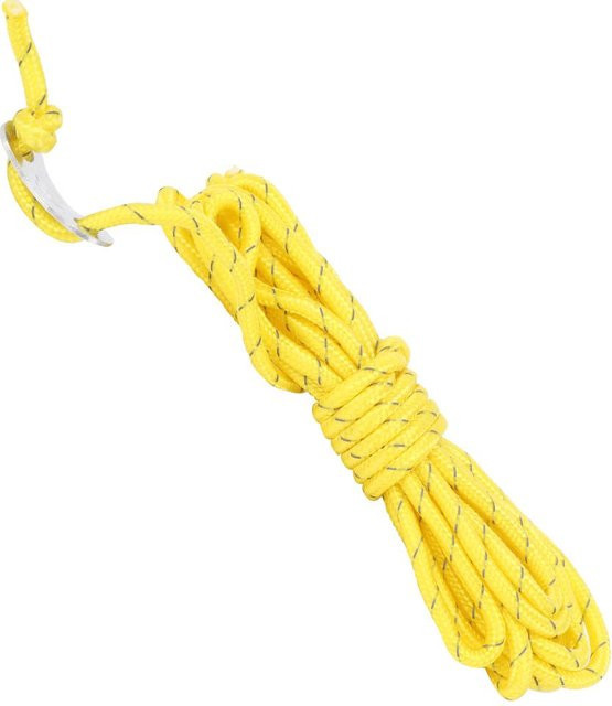 Igeteck 4er Set Reflektierendes Windseil mit Schnalle aus Nylon und Aluminium in Gelb für Zelt und Markise - Bild 1