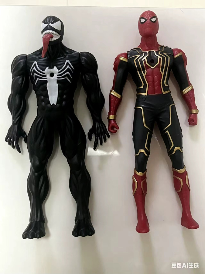 Hot Toys Marvel Venom Thanos Captain Spider-Man Iron Man Modell-Spielzeugpuppe, Kunststoff - Bild 4