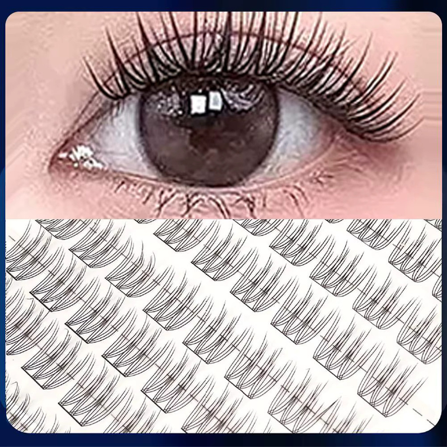 ZOZU Falsche Wimpern, 5D, selbstklebend, Unisex - Bild 5