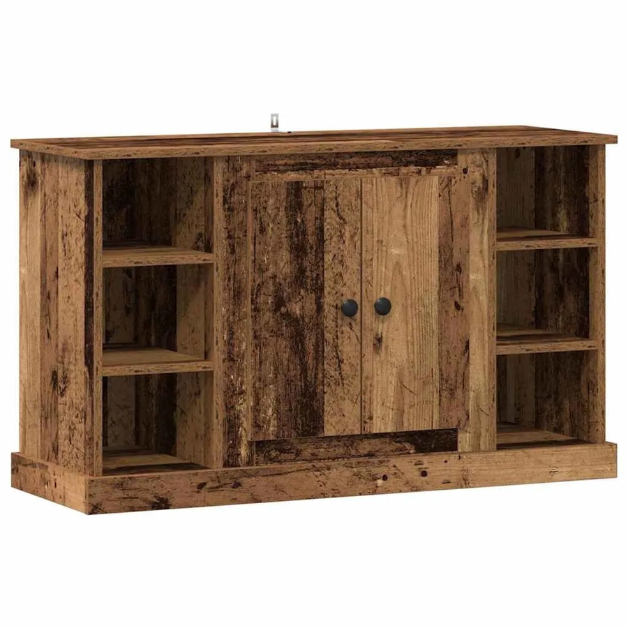 vidaXL Sideboard aus Altholz in Braun, rustikaler Holzwerkstoff, B/H/T: 100 x 60 x 35,5 cm - Bild 2