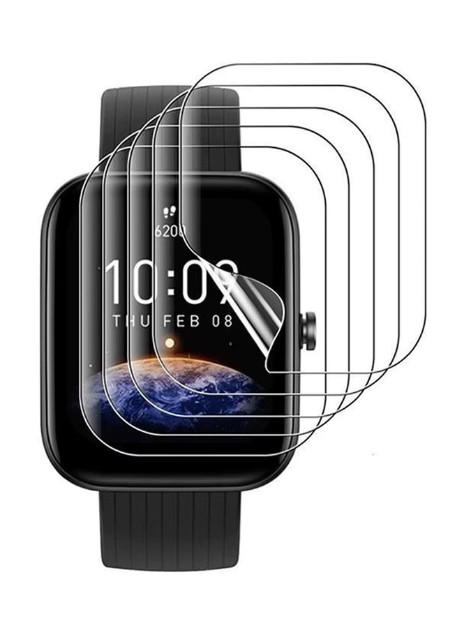 5er-Pack Displayschutzfolie aus TPU für Xiaomi Huami Amazfit Bip 5, GTS, GTS 4, Mini und Pro, transparente Vollabdeckung - Bild 6