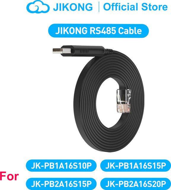 JIKONG RS485-Kabel in Schwarz für JIKONG BMS JK-PB1A16S10P, JK-PB1A16S15P, JK-PB2A16S15P und JK-PB2A16S20P - Bild 1