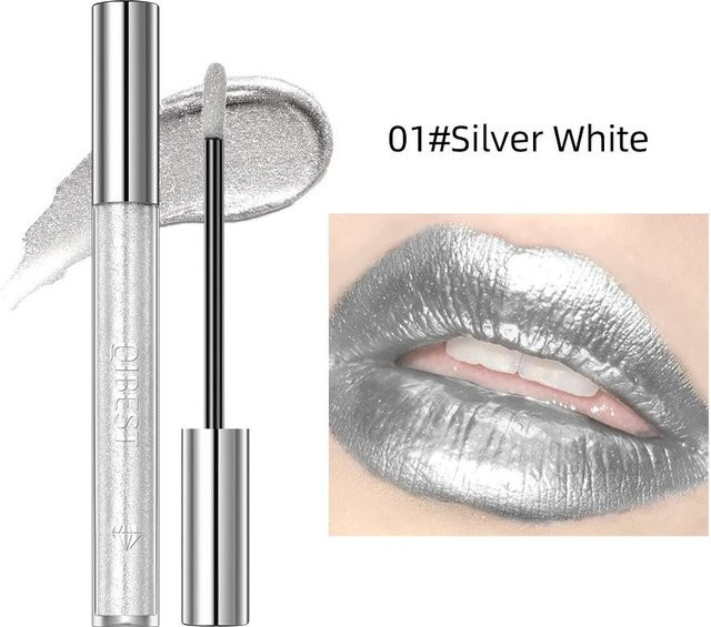 QIBEST Flüssiger Lippenstift, Gray, Glänzend - Bild 1