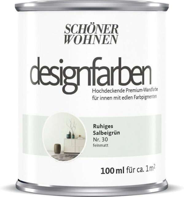 Schöner Wohnen Designfarbe Ruhiges Salbeigrün, 100 ml - Bild 1