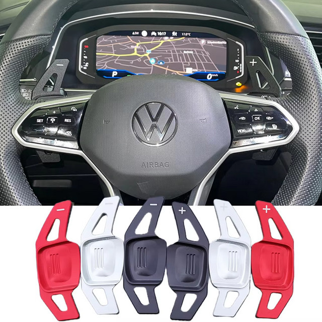 Schaltwippen Verlängerung für Volkswagen VW Tiguan Jetta MK6 Golf 7 Alltrack MK7 Passat B8 Variante DSG Lenkrad Shifter - Bild 1