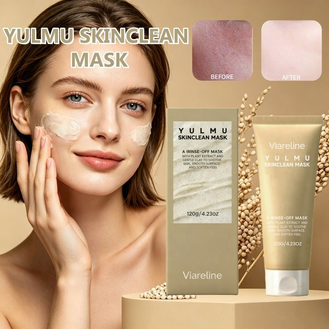 Viareline Tonmaske mit Getreideextrakten, Unreine Haut, Unisex - Bild 1
