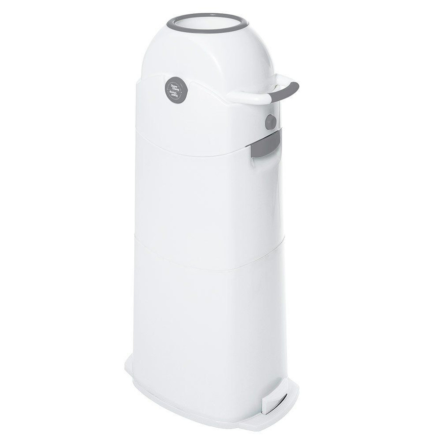 Diaper Champ Windeleimer Large in Silber mit Geruchsfilter und Flip-Lid - Bild 1