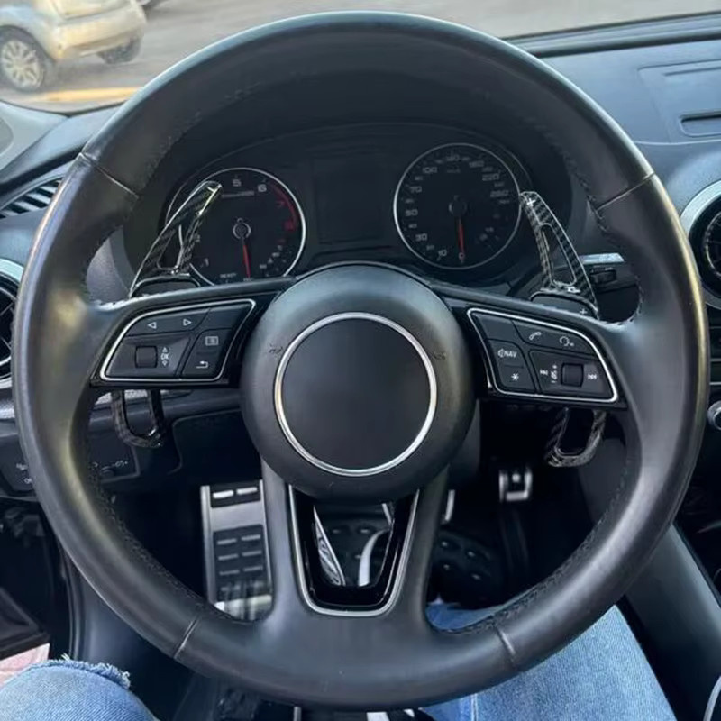 Lenkrad-Schaltwippen Verlängerung für Audi A3 S3 A5 S5 A4 B9 Q7 TT TTS Shifter Paddle Shift - Bild 3
