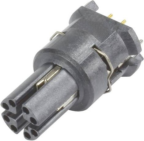 HARTING Leiterplattenadapter 21033812806 aus Messing in Schwarz mit 8 Polen - Bild 1