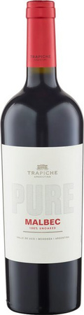 Trapiche Pure Malbec Rotwein, Mendoza, 2022, trocken, 0,75 l