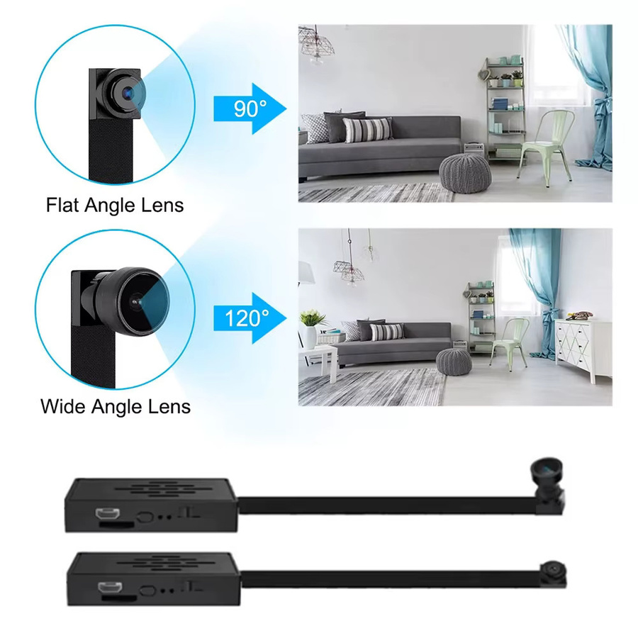 Virwir Mini WiFi Kamera HD 1080P Tragbares DIY Modul mit Bewegungserkennung und Remote View in Schwarz - Bild 2