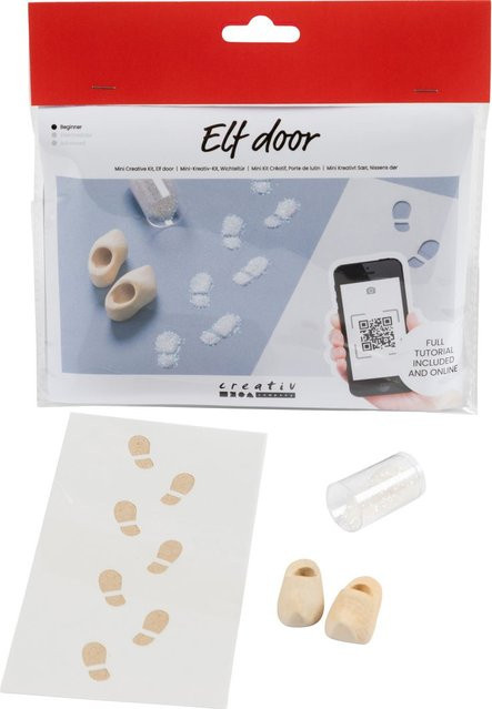 creativ company Mini Bastelset Wichteltür Fußabdrücke - Bild 1
