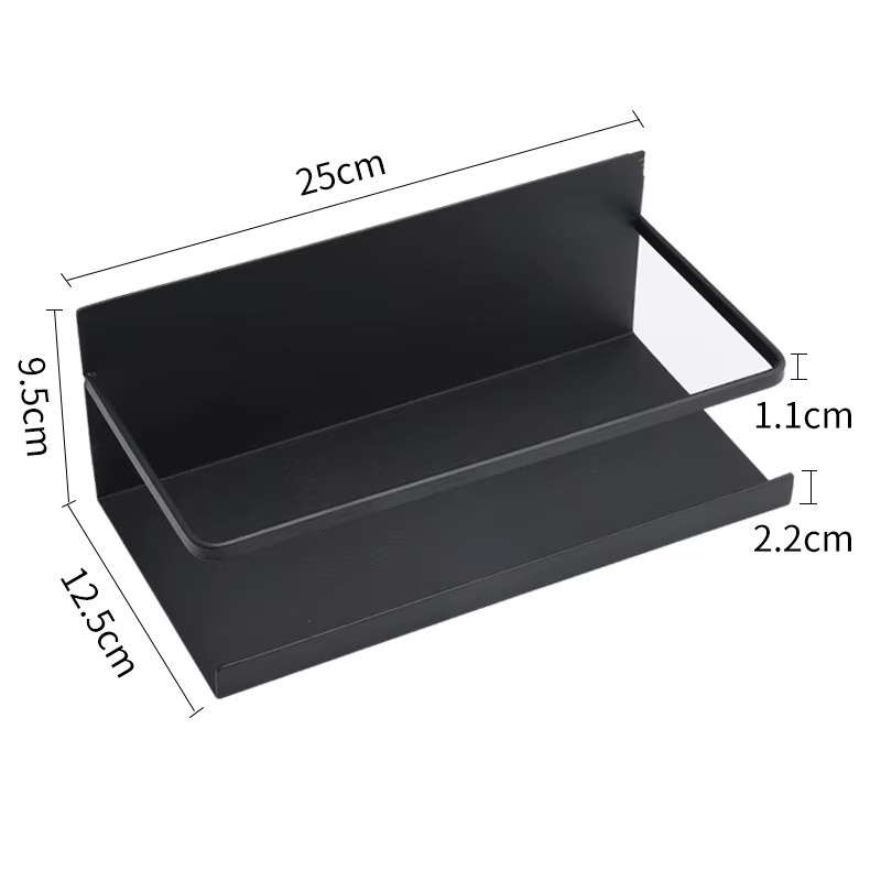 Trebalena Magnetisches Kühlschrankregal aus Metall als Wandregal für Küche und Bad, erhältlich in Weiß oder Schwarz - Bild 6