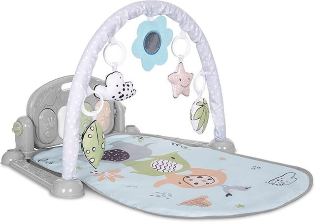 Lorelli Spielbogen mein erstes Klavier Krabbeldecke, Musik, Piano, Plüschfiguren, blau, ab 0 Jahre - Bild 1