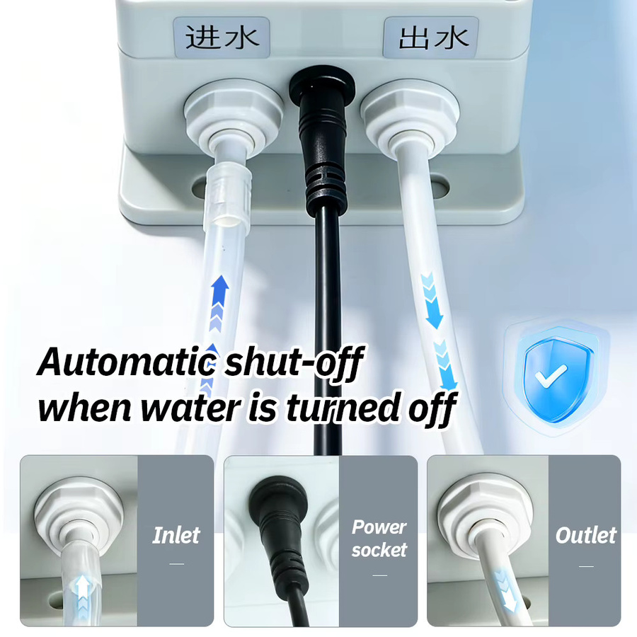 Automatische 12V elektrische Wassersaugpumpe in Weiß mit 1,5 L/min Förderleistung für Wohnwagen, Wohnmobil und Boot - Bild 3