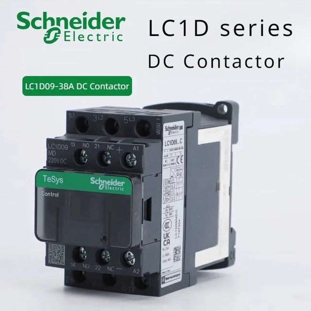 Schneider Electric DC-Schütz LC1D Serie in Schwarz/Weiß - Bild 1
