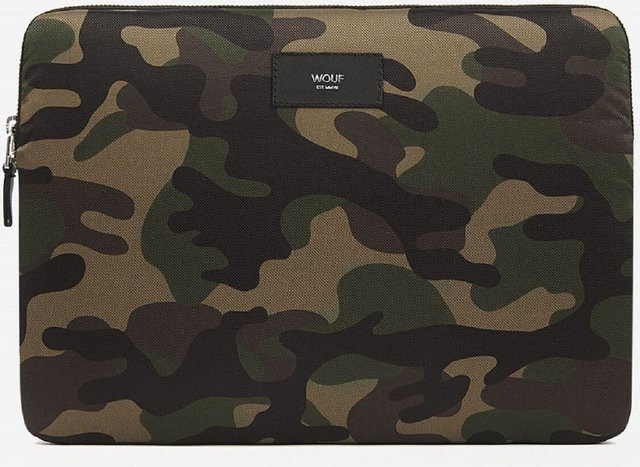 Wouf Daily Collection Laptop Tasche 13 Zoll Camouflage in Multicolour und Braun - Bild 1