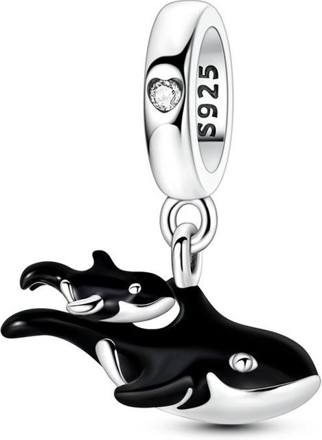 Charms 925 Silber, Perle, Zirkonia, Damen - Bild 1
