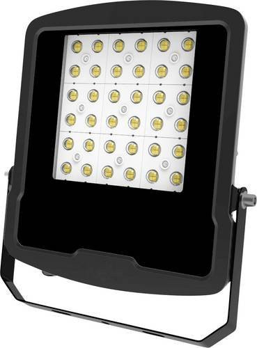 EVN LFE1000940 LED-Flutlichtstrahler 100W in Schwarz mit neutralweißem Licht und salzwasserbeständigem Gehäuse aus Aluminium und Edelstahl - Bild 1