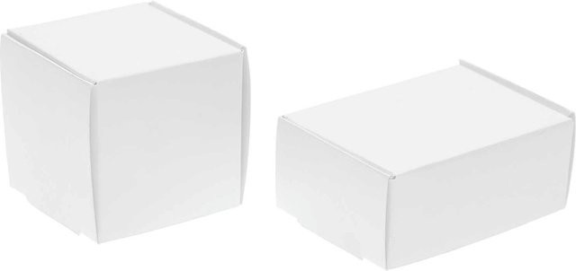 Rico Design Miniatur Geschenkschachteln aus Papier, 6 Stück, Weiß - Bild 1