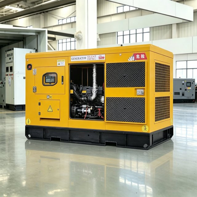 Wechai Dieselgenerator Stromaggregat mit ATS Power in Gelb - Bild 1