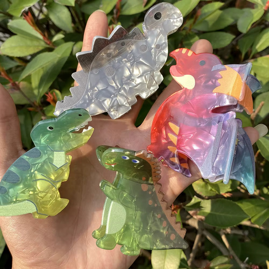 Haarnadel Dinosaurier Acryl, Damen - Bild 3