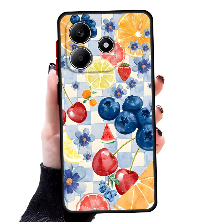 Funda Handyhülle mit Collage Früchte Design für Xiaomi Redmi Note 14 Pro Plus 13 12 11 10 A4 13C 14C 9S Multicolor - Bild 7