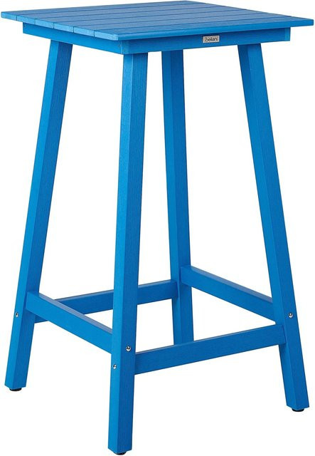 Beliani Adirondack Gartentisch Blau B: 60 cm, T: 59 cm, H: 103 cm - Bild 1