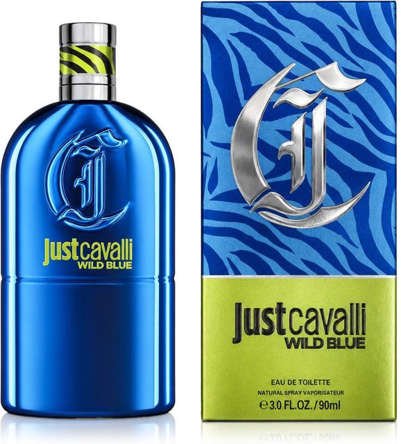 Roberto Cavalli Just Cavalli Wild Blue Eau de Toilette, 90 ml, Unisex - Bild 1