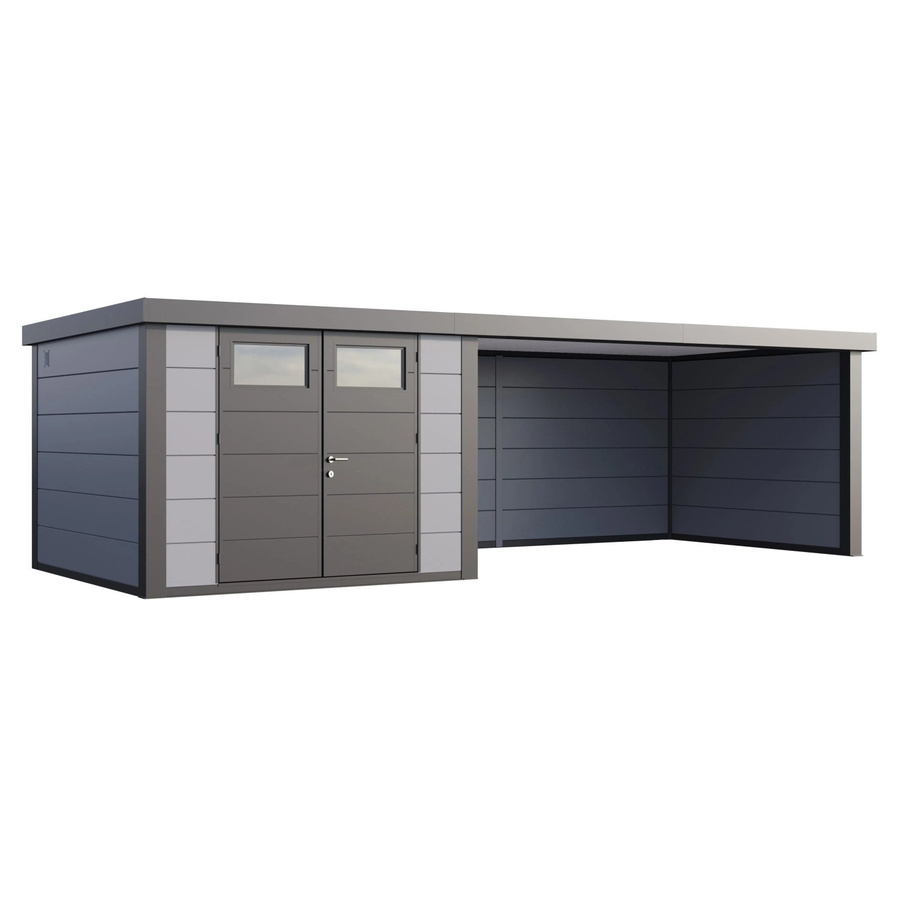 Telluria Gerätehaus Classico in Grau mit Lounge XL Rechts, B/H/T: 782 x 219 x 318 cm - Bild 2